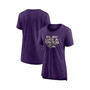 Women's Branded Heather Purple Baltimore Ravens Hometown First Down T-shirt