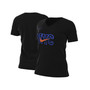 Women's Black New York Knicks 2022/23 City Edition Essential V-Neck T-shirt