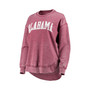 Women's Crimson Alabama Crimson Tide Vintage-Like Wash Pullover Sweatshirt