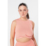 Women's Seamless Marl Laser cut Vest Top