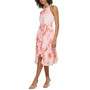 Women's Beaded-Neck Floral-Print Halter Dress