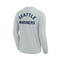 Men's and Women's Gray Seattle Mariners Super Soft Long Sleeve T-shirt