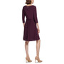 Petite Ruched Crossover-Front Knit Dress