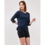 Anen Side Tie 3/4 Sleeve Top for Women