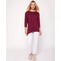 Anen Side Tie 3/4 Sleeve Top for Women