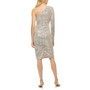 Women's One-Shoulder Sequined Sheath Dress