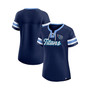 Women's Branded Navy Tennessee Titans Original State Lace-Up T-shirt
