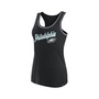 Women's Branded Black Philadelphia Eagles Wordmark Logo Racerback Scoop Neck Tank Top