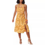 Women's Jennie Printed Smocked Slit-Front Halter Midi Dress