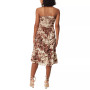 Women's Jennie Printed Smocked Slit-Front Halter Midi Dress