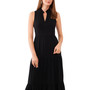 Women's Collared Halter Maxi Dress