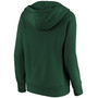 Women's Green Oakland Athletics Core Team Lockup V-Neck Pullover Hoodie