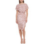 Women's Sequin Boat-Neck Tie-Waist Sheath Dress