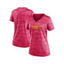 Women's Pink San Diego Padres City Connect Velocity Practice Performance V-Neck T-shirt