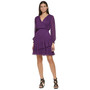 Women's Chiffon Smocked Ruffle-Hem Dress