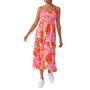 Women's Printed Sleeveless Tiered Maxi Dress