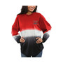 Women's Red Miami University RedHawks Ombre Long Sleeve Dip-Dyed Spirit Jersey