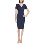 Petite Button-Trim Sheath Dress