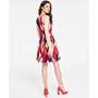Women's Printed Fit & Flare Mini Dress