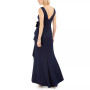 Petite Ruffle Scuba Gown