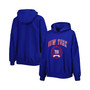 Women's Royal New York Giants Becca Drop Shoulder Pullover Hoodie