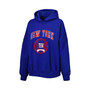 Women's Royal New York Giants Becca Drop Shoulder Pullover Hoodie