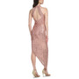Women's Halter-Neck High-Low Sequinned Gown