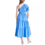 Women's Leena Cotton Poplin One-Shoulder Maxi Dress