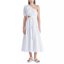 Women's Leena Cotton Poplin One-Shoulder Maxi Dress