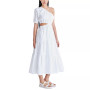 Women's Leena Cotton Poplin One-Shoulder Maxi Dress