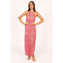 Womens Melody Plisse Halter Maxi Dress
