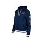 Women's Navy New England Patriots Elite Pack Full-Zip Hoodie