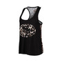 Women's Threads Black San Francisco 49ers Leopard Racerback Tank Top