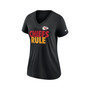 Women's Black Kansas City Chiefs Hometown Collection Tri-Blend V-Neck T-shirt