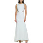 Women's Jewel-Neck Sheer-Cutout Scuba Crepe Gown