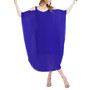 Women's Chiffon Cold-Shoulder Maxi Dress