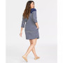 Women's Striped Henley Dress, Created for Macy's