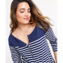 Women's Striped Henley Dress, Created for Macy's