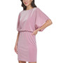 Women's Dolman-Sleeve Sparkling Sheath Dress