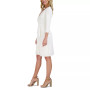 Women's Pleated Ruffled-Front Sheath Dress