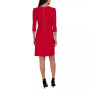 Women's Pleated Ruffled-Front Sheath Dress