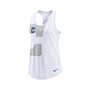Women's White Indianapolis Colts Tri-Blend Scoop Neck Racerback Tank Top