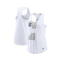 Women's White Indianapolis Colts Tri-Blend Scoop Neck Racerback Tank Top