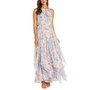 Women's Halter-Neck Floral-Print Long A-Line Dress