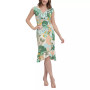 Women's Printed Ruffled Sheath Dress