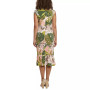 Women's Printed Ruffled Sheath Dress