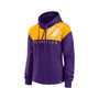 Women's Branded Purple Los Angeles Lakers Overslide Quarter-Zip Fleece Hoodie