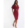 Women's Gold Buckle Wrap Dress