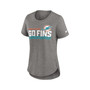 Women's Heather Charcoal Miami Dolphins Local Fashion Tri-Blend T-shirt