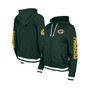 Women's Green Green Bay Packers Elite Pack Full-Zip Hoodie